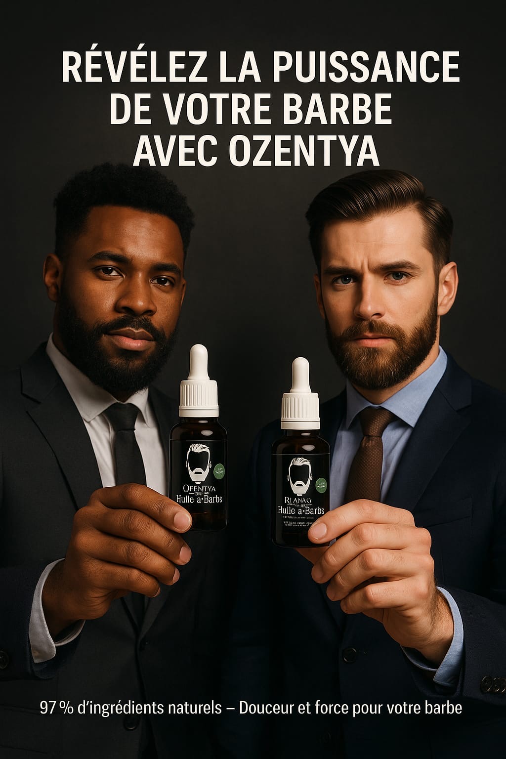 &#129492; Huile à Barbe Ozentya – Hydratation et douceur pour une barbe irrésistible