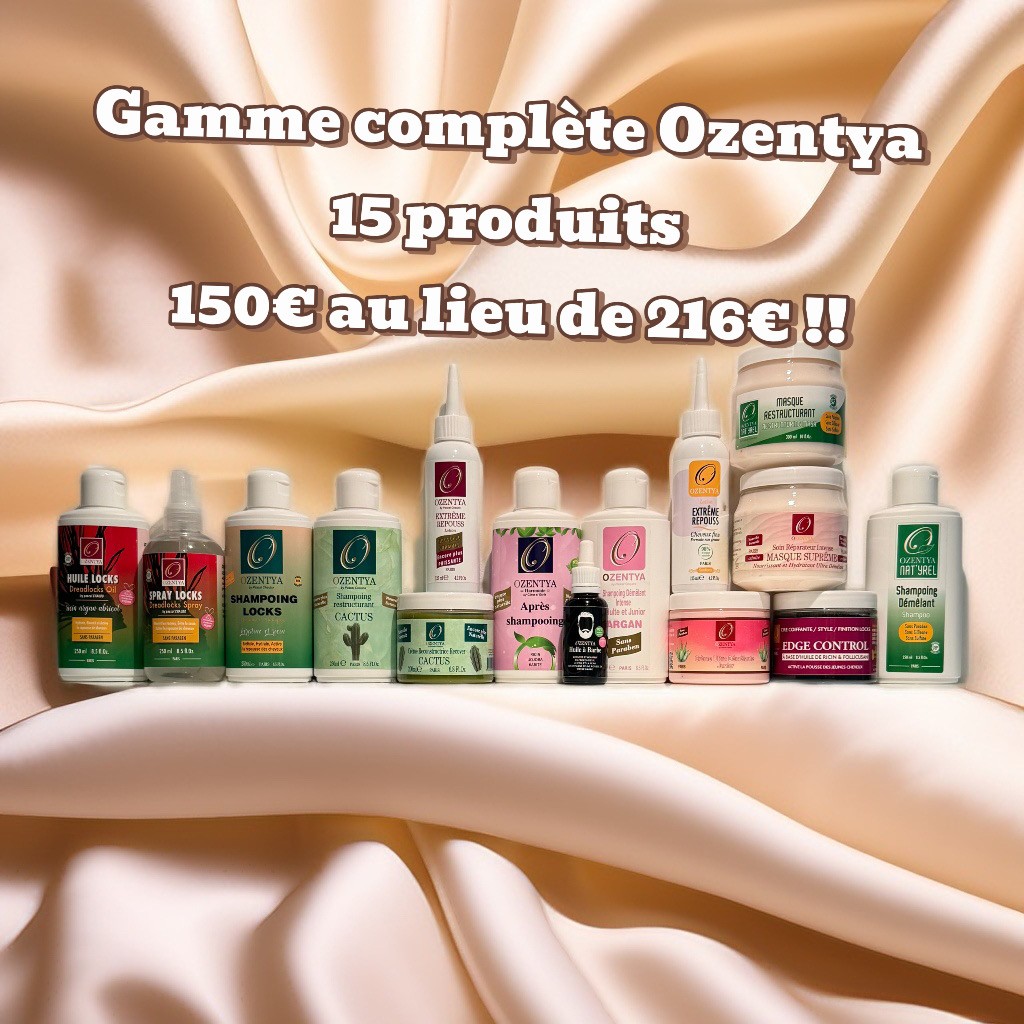 Gamme total Ozentya La totale capillaire : 15 produits ultra-efficaces à prix mini