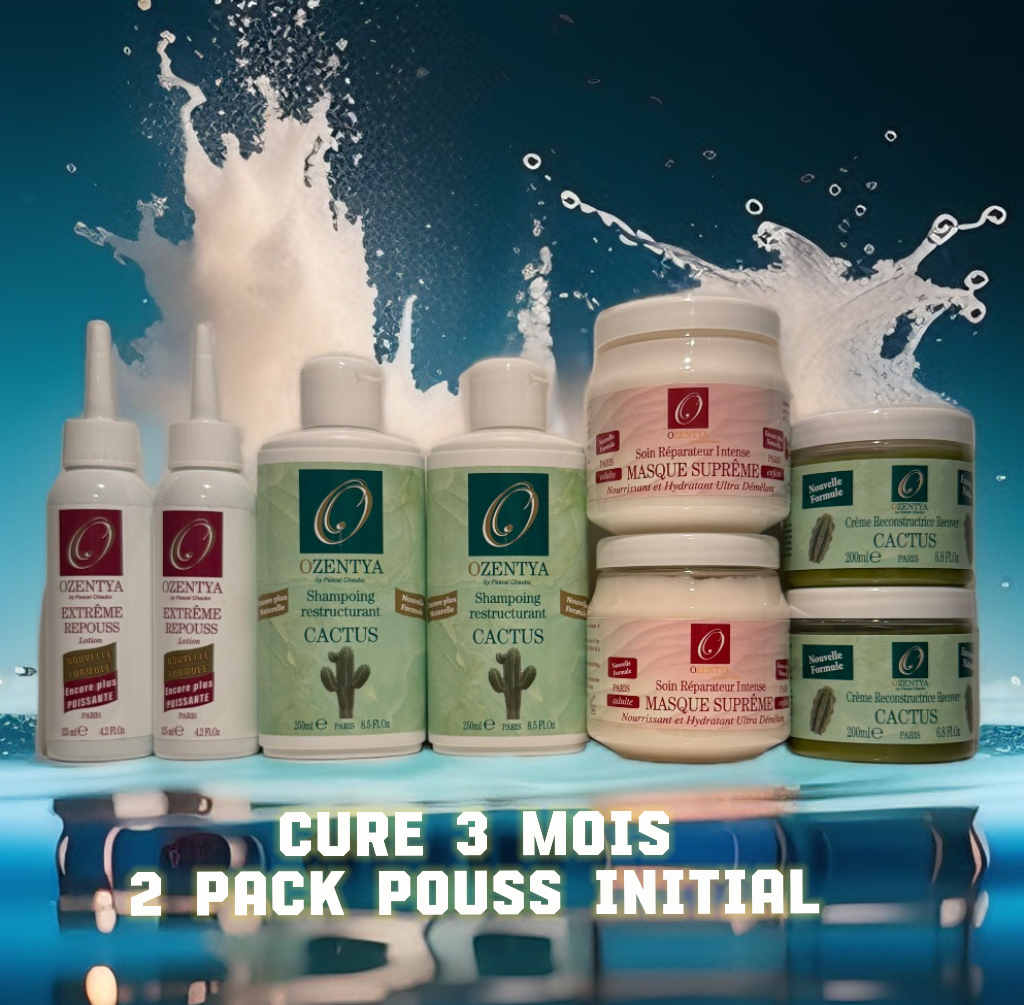 2 Packs Pouss’ Initial – La Cure de 3 Mois pour Relancer Naturellement la Pousse
