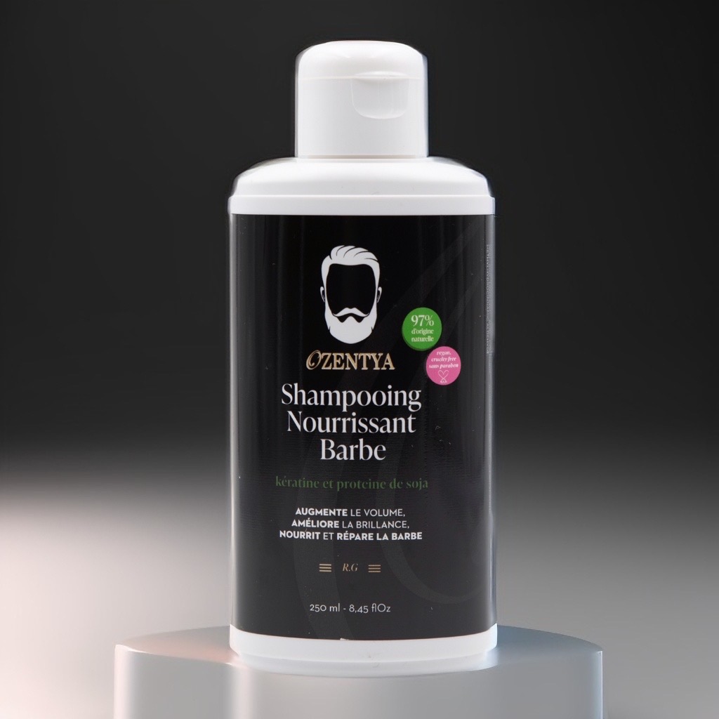 &#129492; Shampoing à Barbe Ozentya – Nettoyage doux & soin parfait pour une barbe impeccable