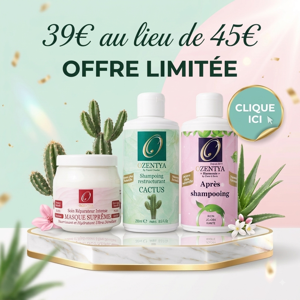OZENTYA – Le Trio Ultime pour Nourrir, Hydrater & Réparer