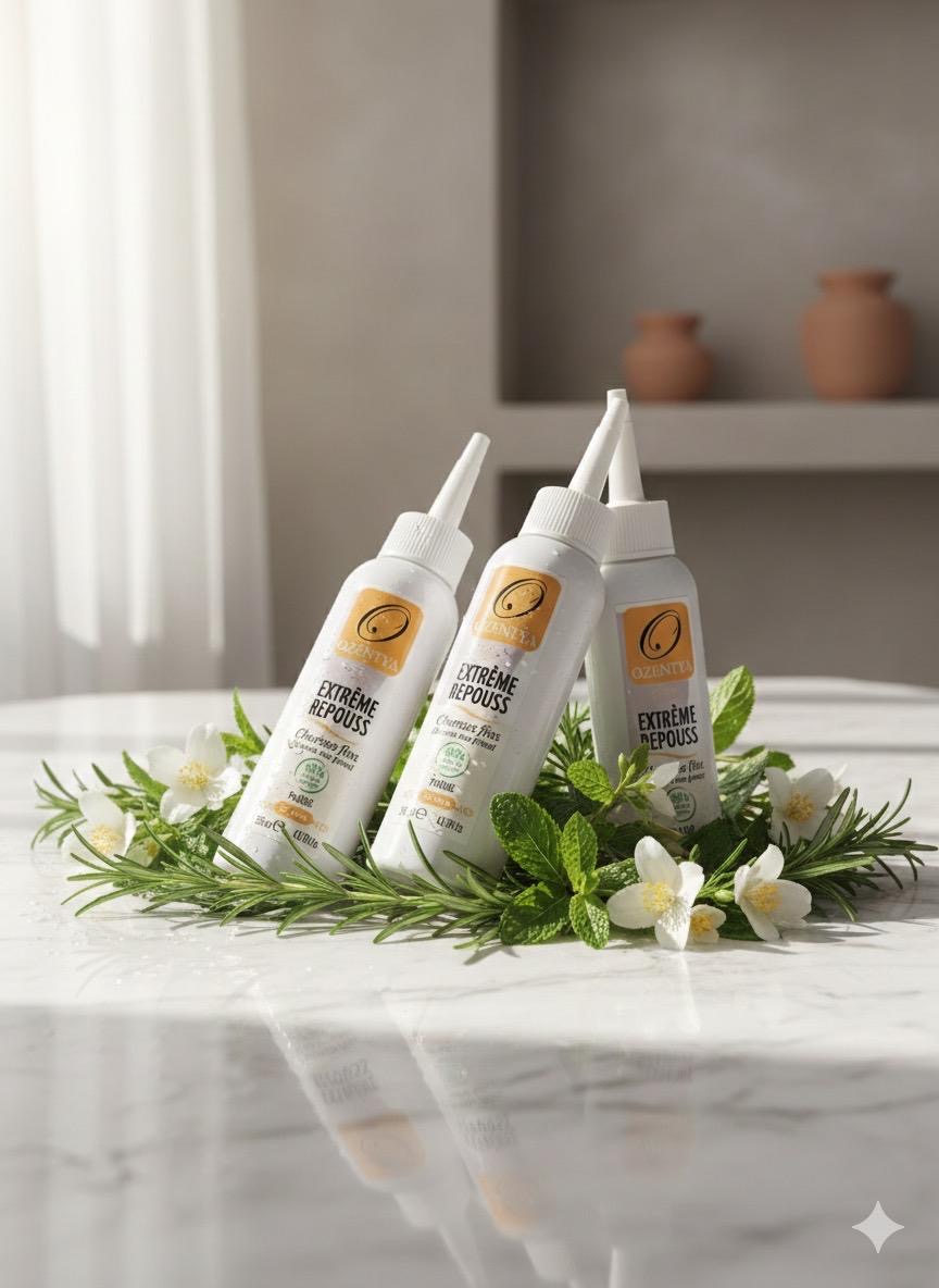 Traitement anti-chute  3 extrême pouss cheveux fins Ozentya