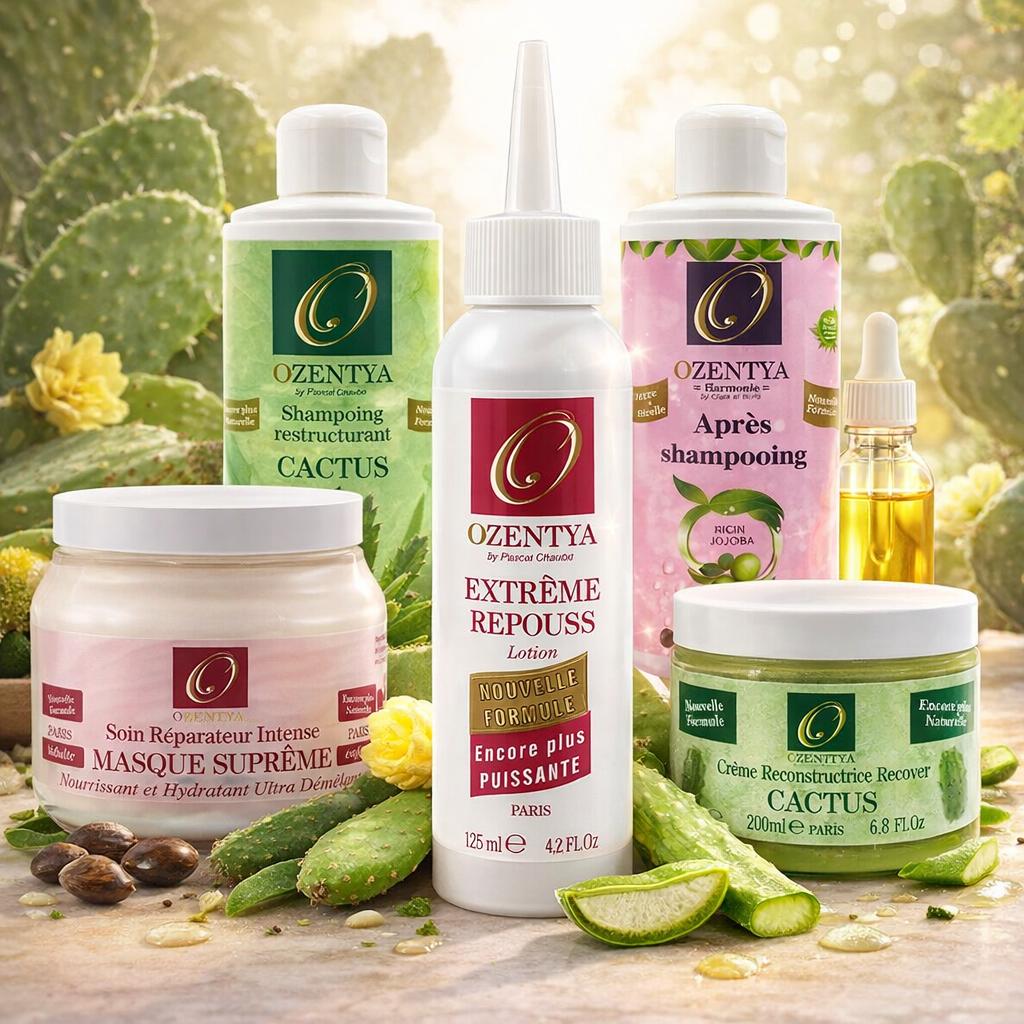 Pack pouss optimal 5 soins  Ozentya, Faites pousser vos cheveux afro plus vite, naturellement et sans risque