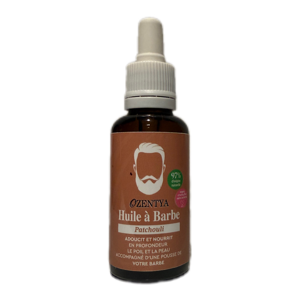 huile à barbe patchouli ozentya 