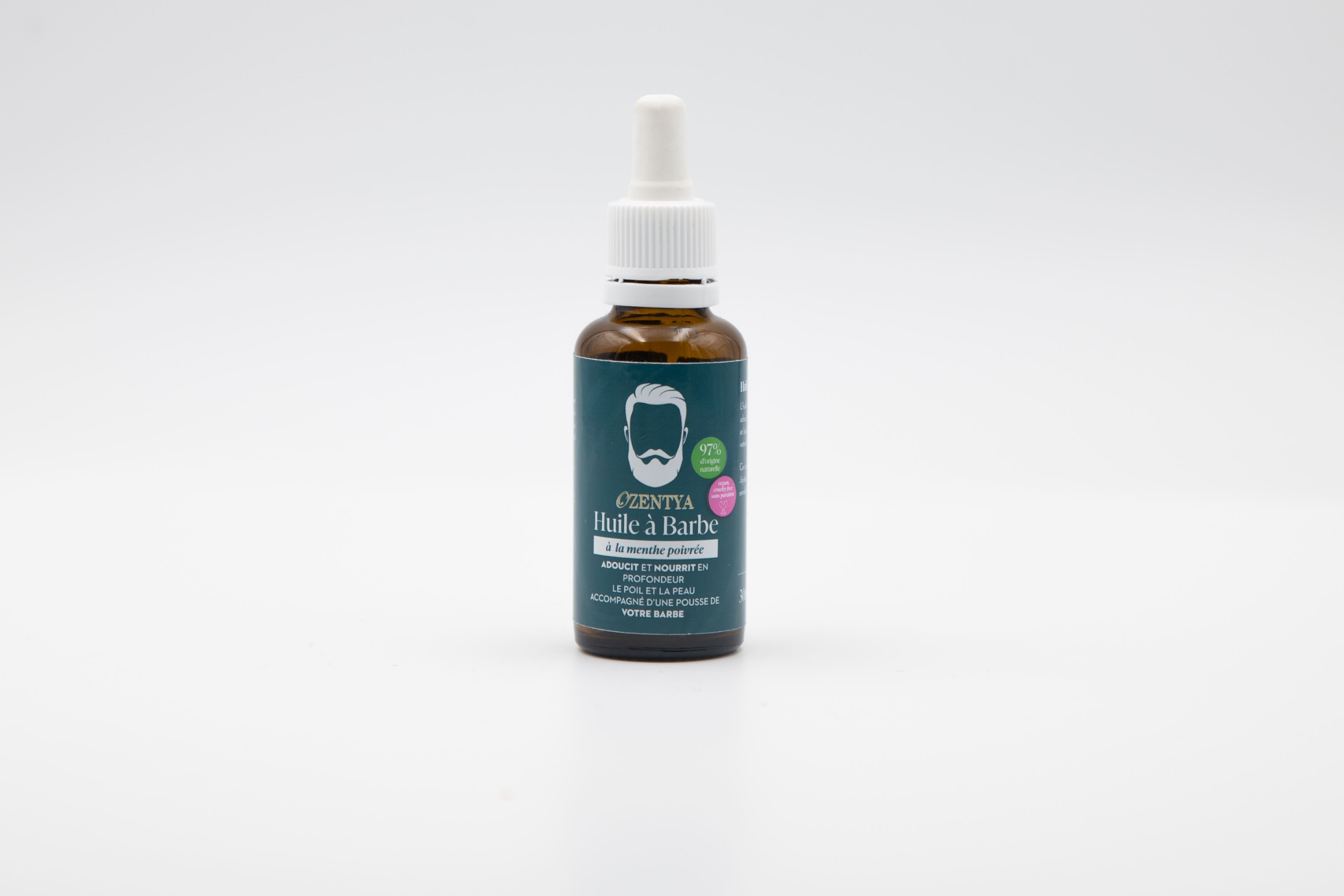 Huile à barbe menthe poivrée OZENTYA 30 ml