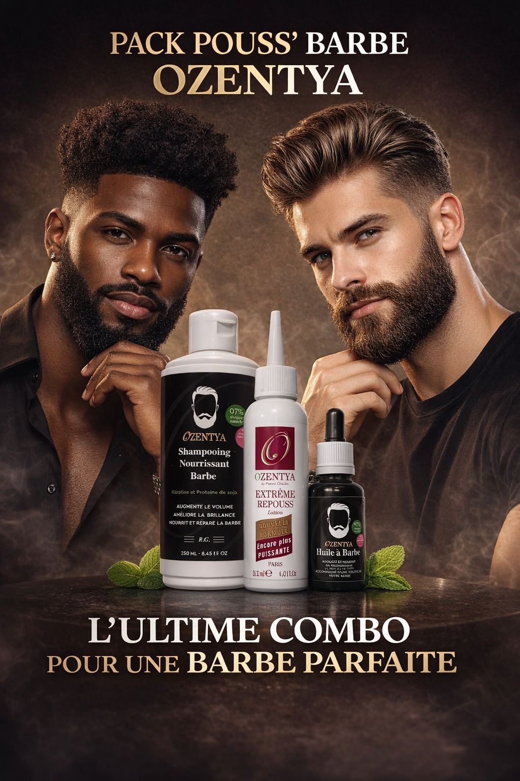 Dites adieu aux trous : le Pack ultime pour une barbe qui pousse VRAIMENT