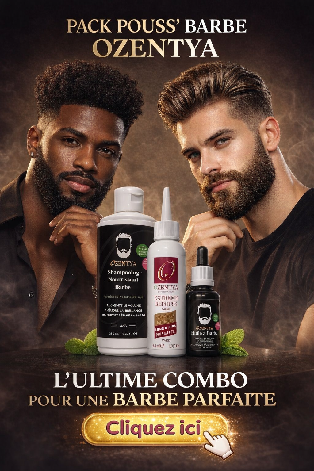 Dites adieu aux trous : le Pack ultime pour une barbe qui pousse VRAIMENT